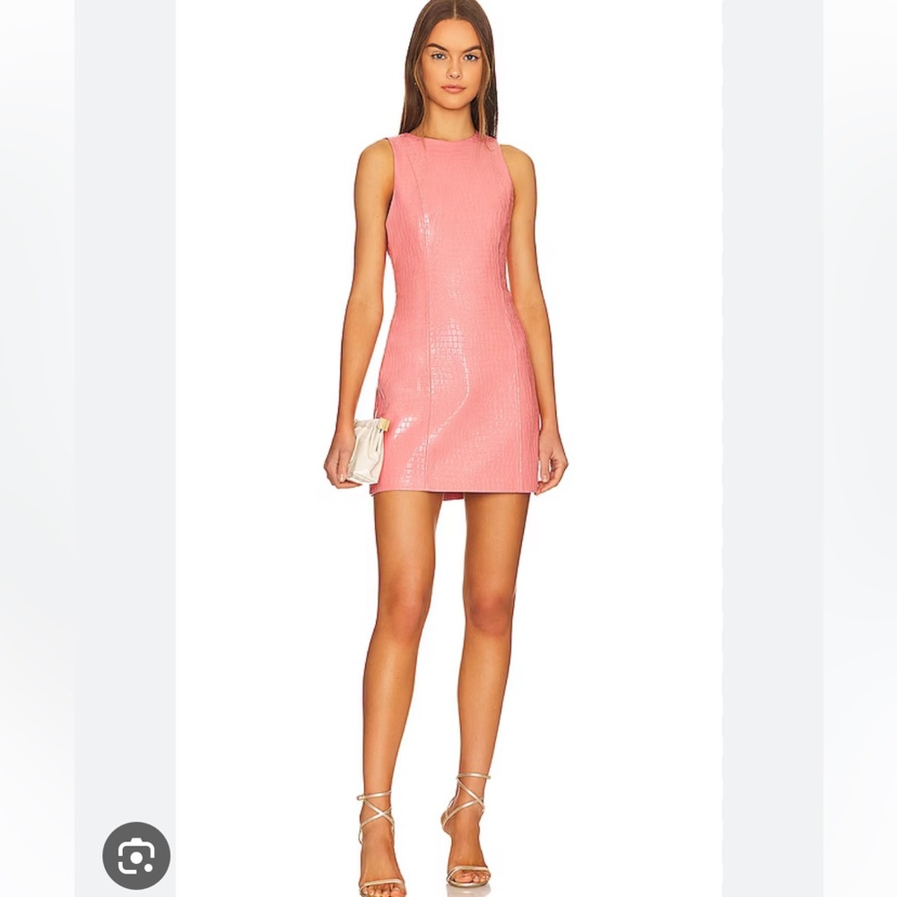 Alice and Olivia Vegan Leather Dress
